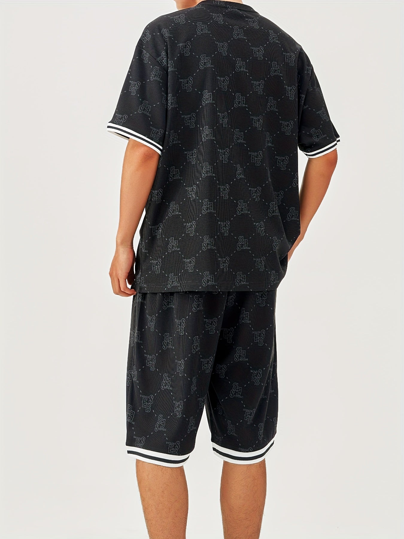 Monogram Lounge Set | Short Sleeve & Shorts | Retro Comfort & Street Appeal