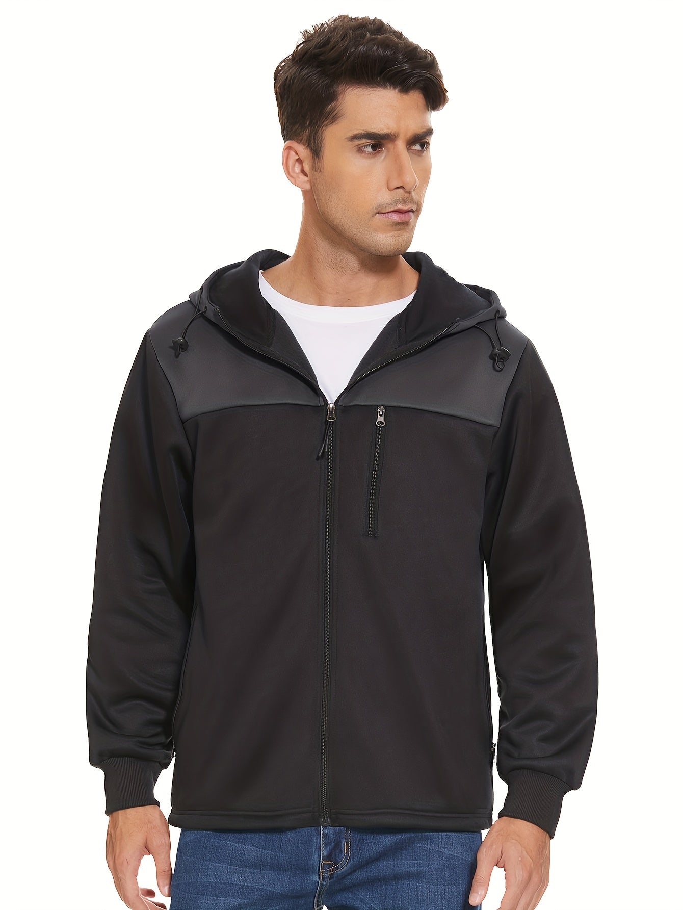 Colorblock Half-Zip Windbreaker | Lightweight Hooded Layer | Urban Utility Fit