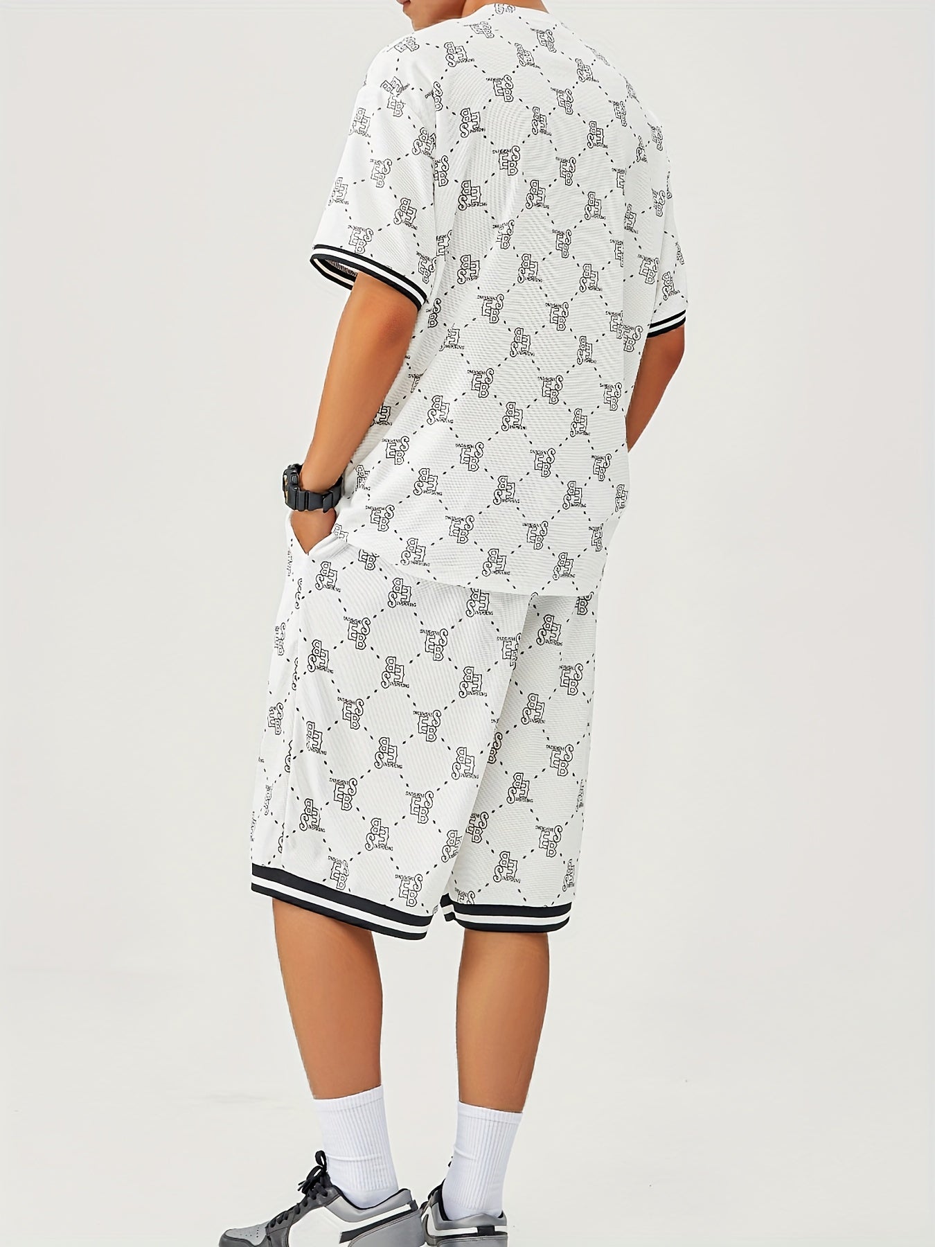 Monogram Lounge Set | Short Sleeve & Shorts | Retro Comfort & Street Appeal