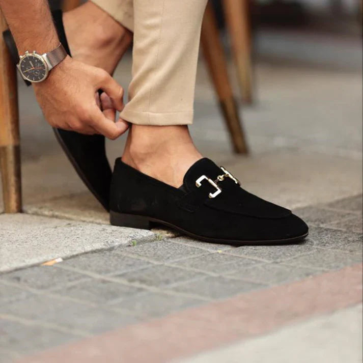 Men’s Suede Bit Loafers | Classic Slip-On | Timeless Elegance