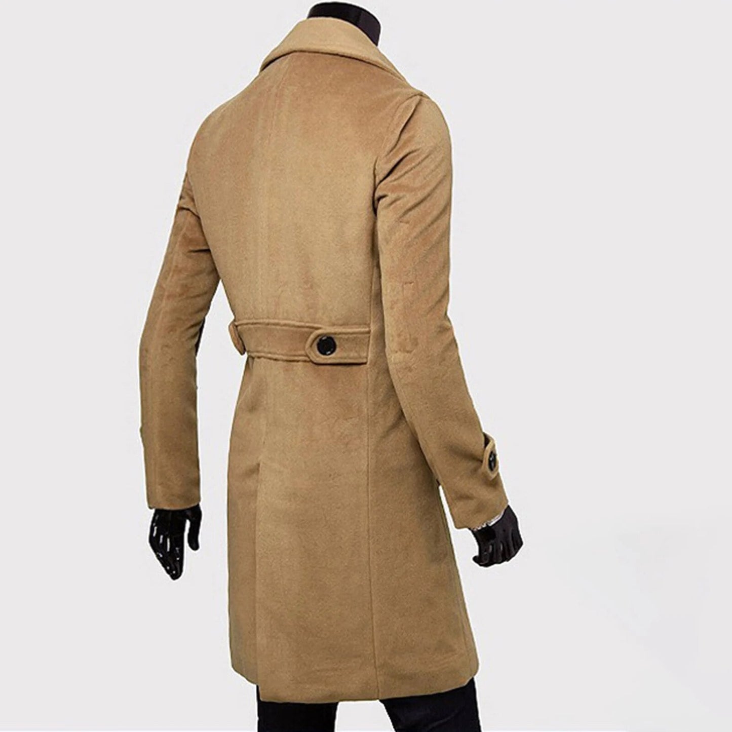 Long Trench Coat for Men | Slim Fit | Classic City Style