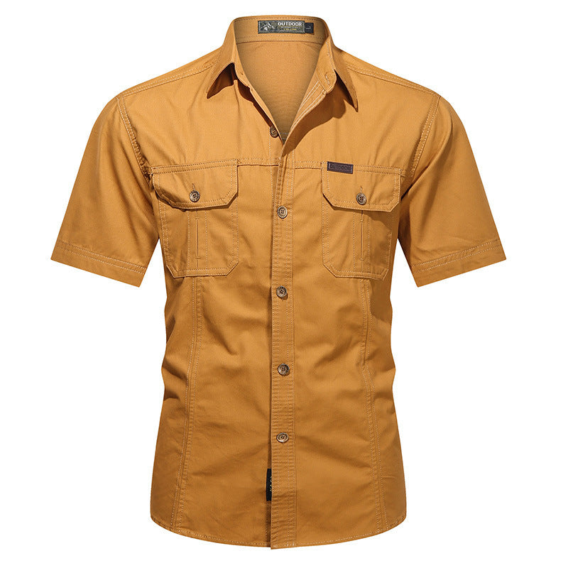 Men’s Outdoor Utility Shirt | Short Sleeve | Rugged Comfort & Dual-Pocket Function