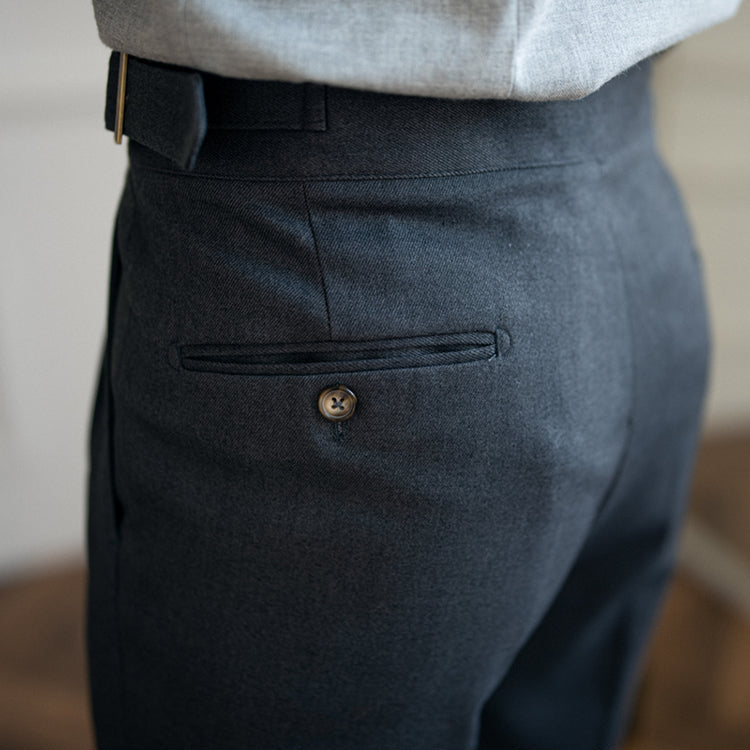Slim Fit Pleated Trousers | Modern Tailoring | Refined Versatility
