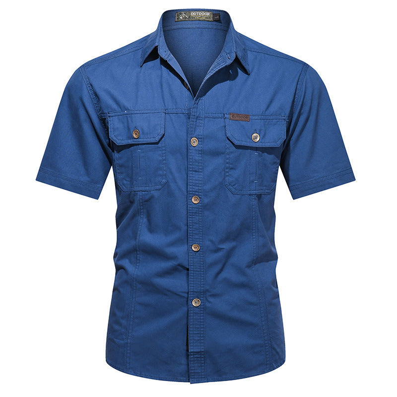 Men’s Outdoor Utility Shirt | Short Sleeve | Rugged Comfort & Dual-Pocket Function