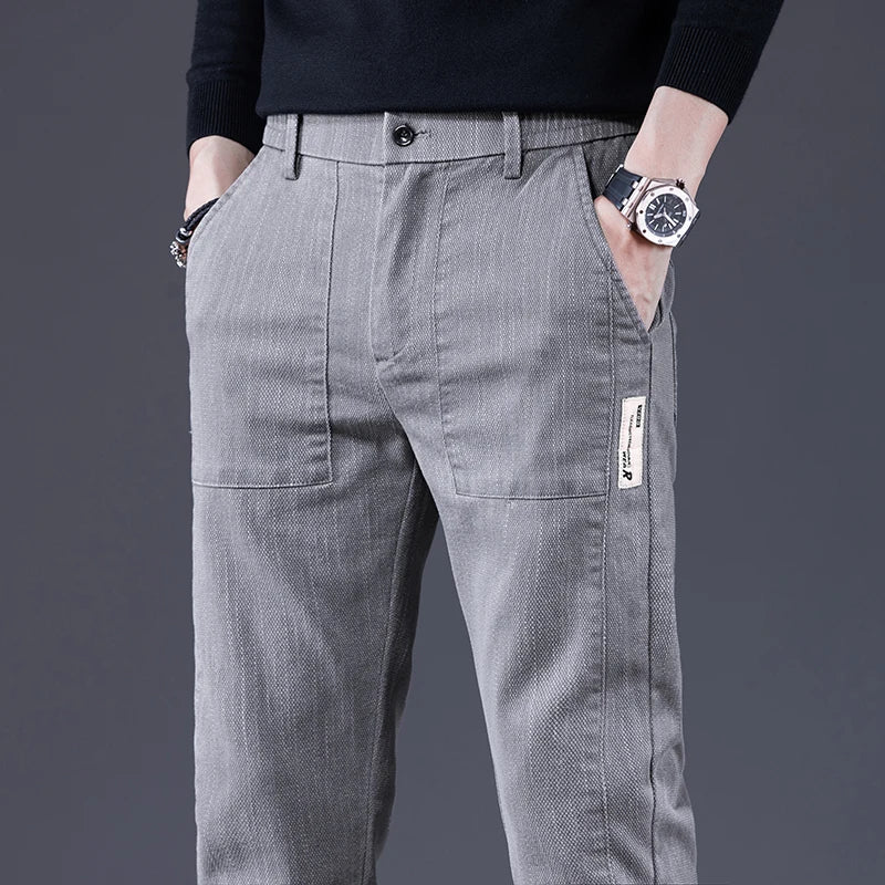 Slim Cut Trousers for Men | Stretch Comfort | Tailored Modern Fit