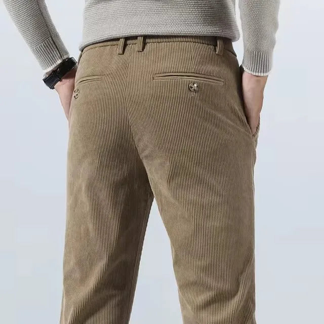 Slim Fit Corduroy Trousers | Modern Texture | Smart Cold-Season Style