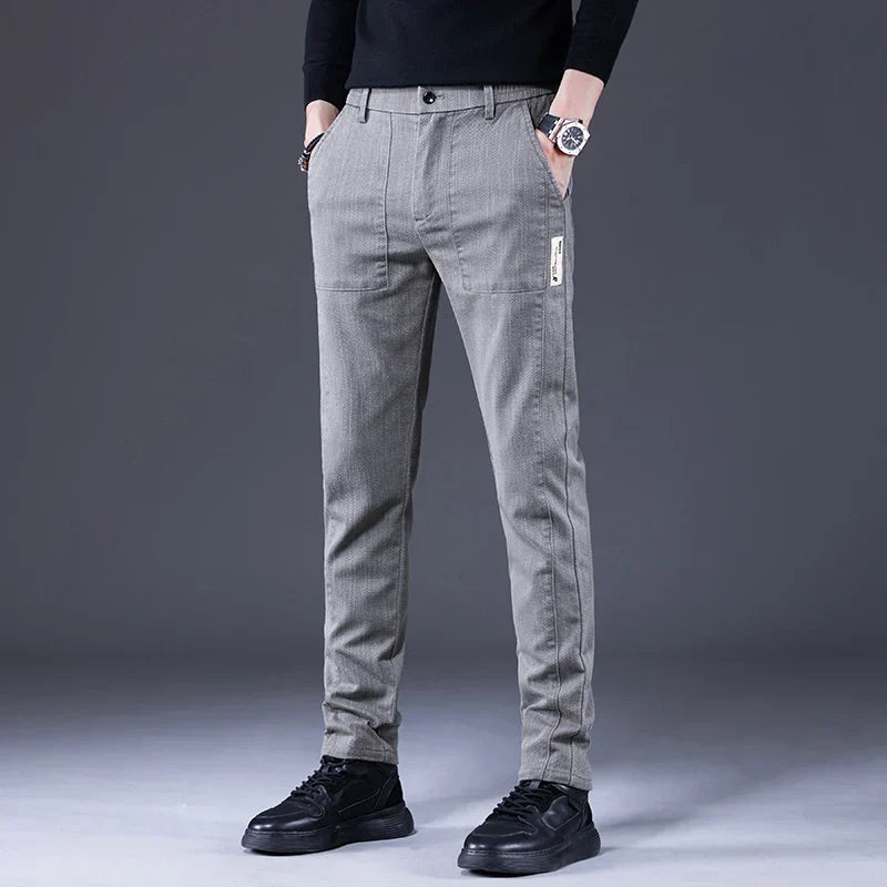 Slim Cut Trousers for Men | Stretch Comfort | Tailored Modern Fit