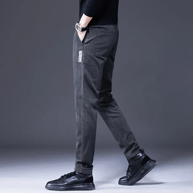 Slim Cut Trousers for Men | Stretch Comfort | Tailored Modern Fit