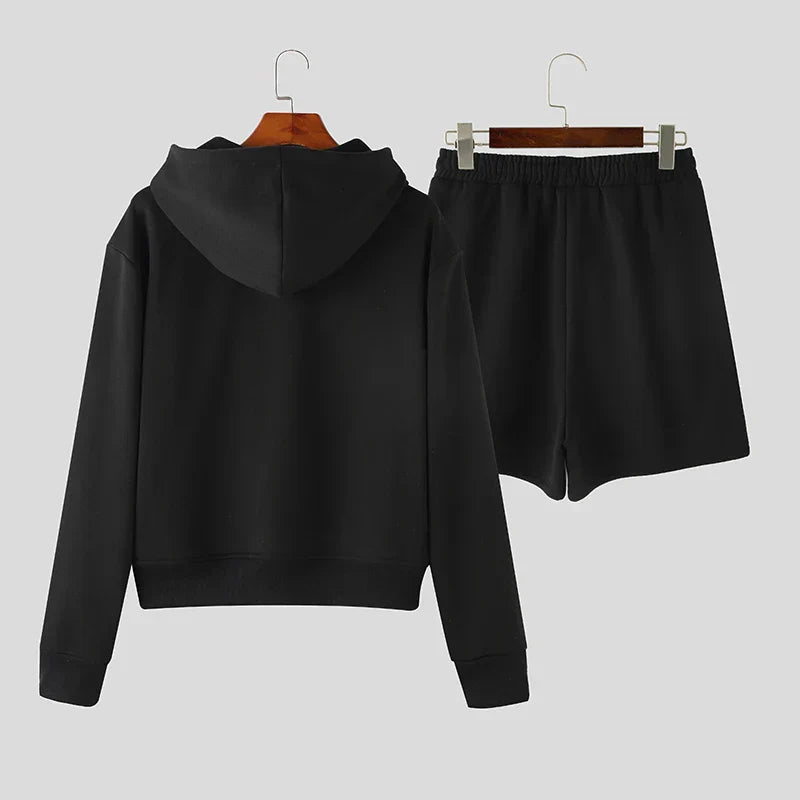 Fleece Zip-Up Hoodie Set | Soft Minimalist Loungewear | Everyday Comfort