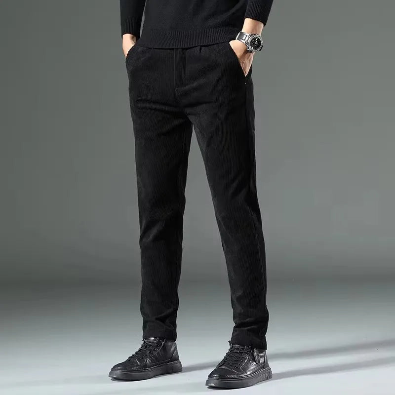 Slim Fit Corduroy Trousers | Modern Texture | Smart Cold-Season Style