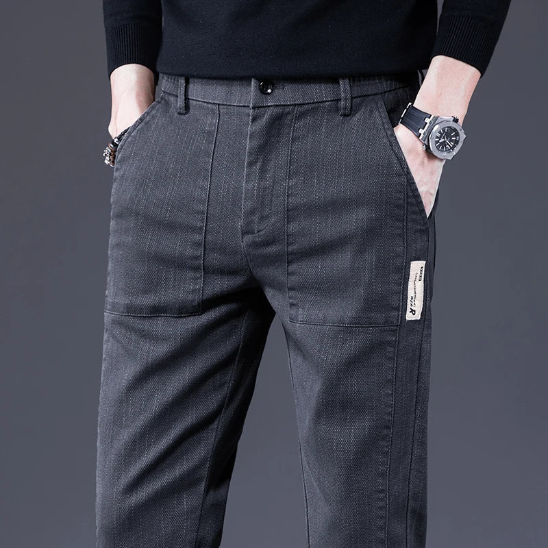 Slim Cut Trousers for Men | Stretch Comfort | Tailored Modern Fit
