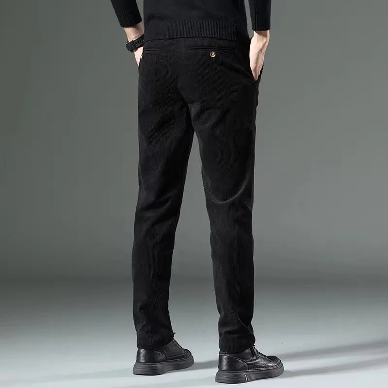 Slim Fit Corduroy Trousers | Modern Texture | Smart Cold-Season Style