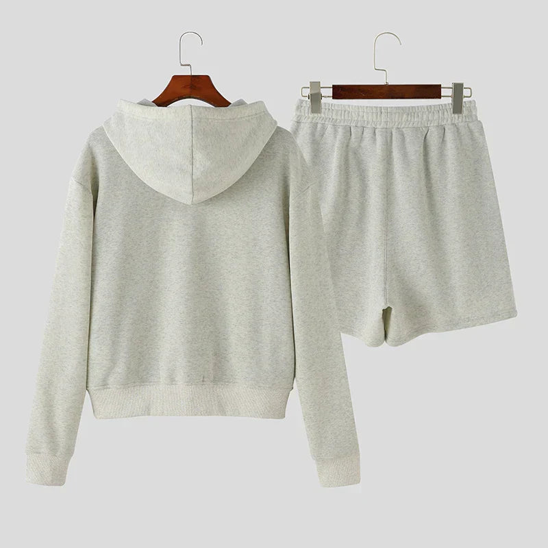 Fleece Zip-Up Hoodie Set | Soft Minimalist Loungewear | Everyday Comfort