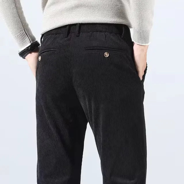 Slim Fit Corduroy Trousers | Modern Texture | Smart Cold-Season Style