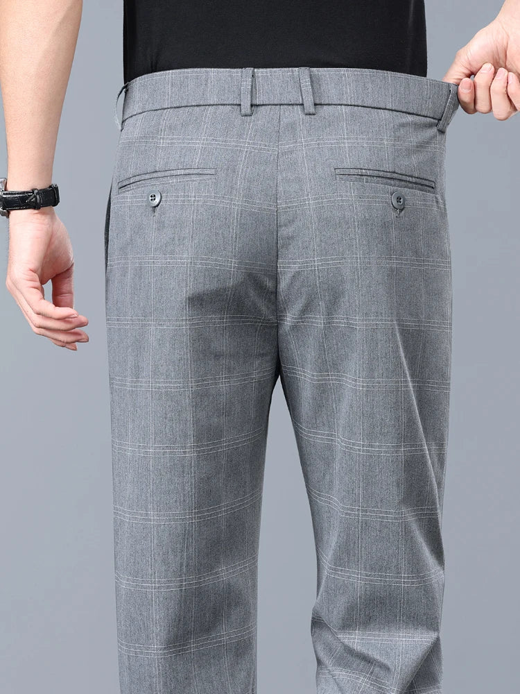 Slim Fit Dress Trousers for Men | Tailored Comfort | Elegant Slim Silhouette