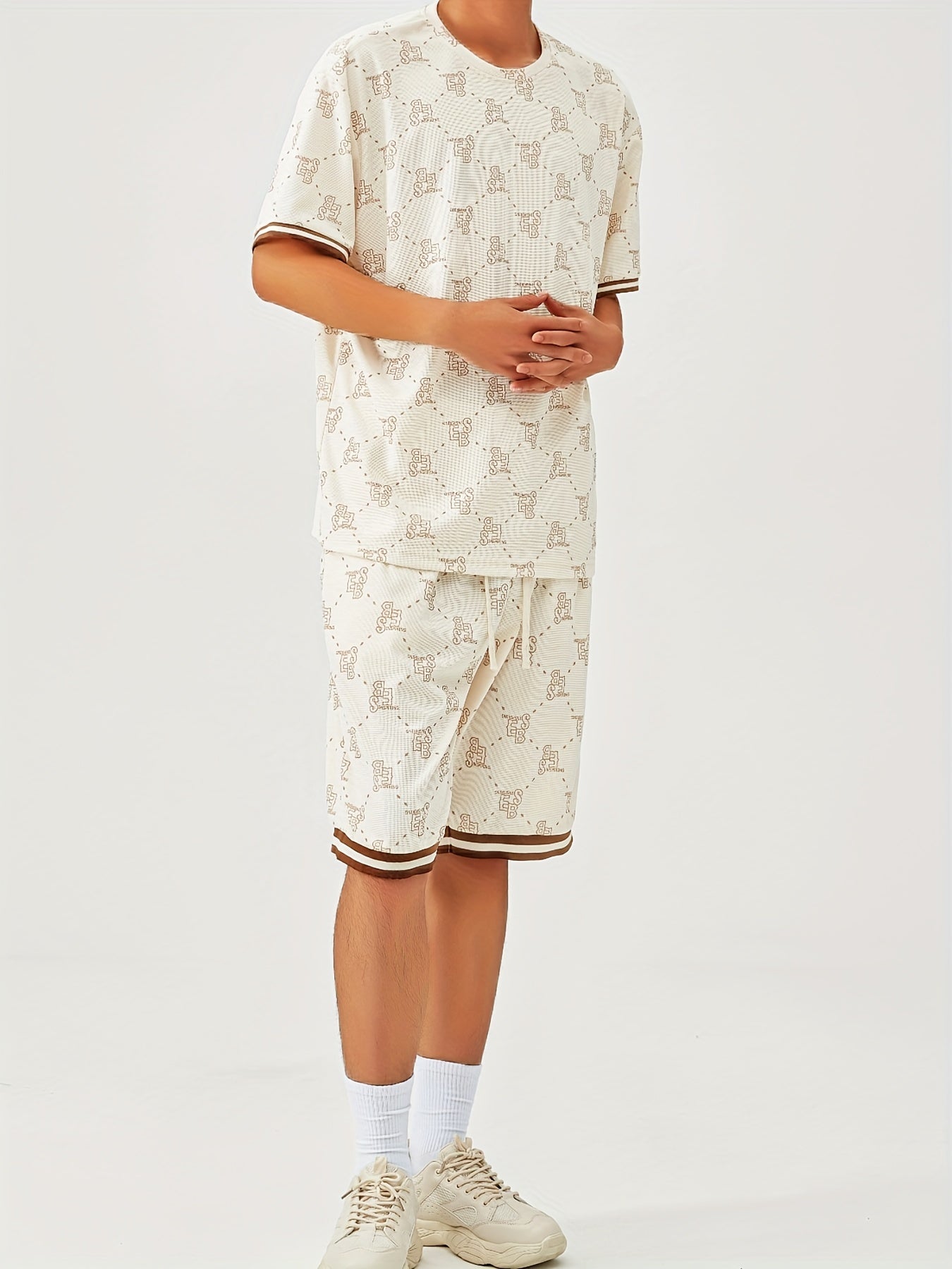 Monogram Lounge Set | Short Sleeve & Shorts | Retro Comfort & Street Appeal
