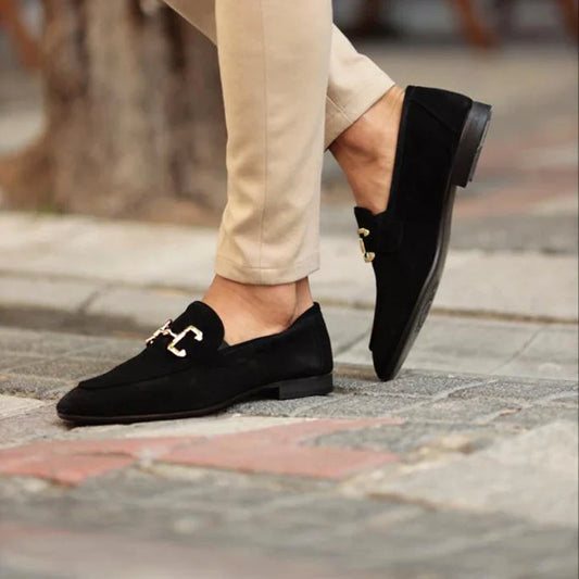 Men’s Suede Bit Loafers | Classic Slip-On | Timeless Elegance