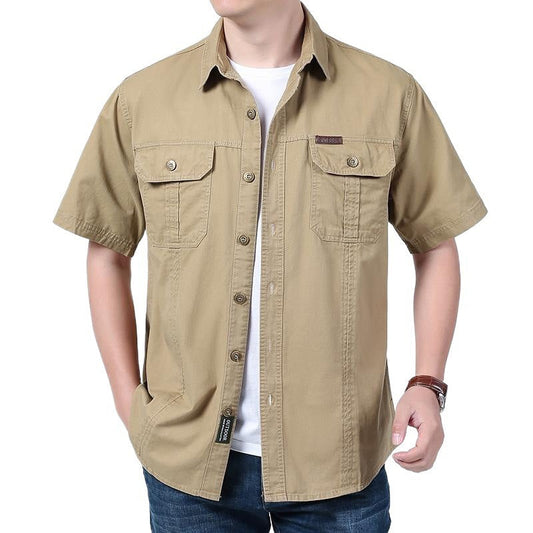 Men’s Outdoor Utility Shirt | Short Sleeve | Rugged Comfort & Dual-Pocket Function