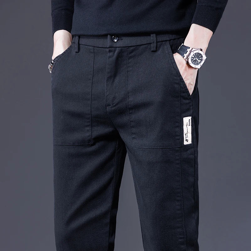 Slim Cut Trousers for Men | Stretch Comfort | Tailored Modern Fit