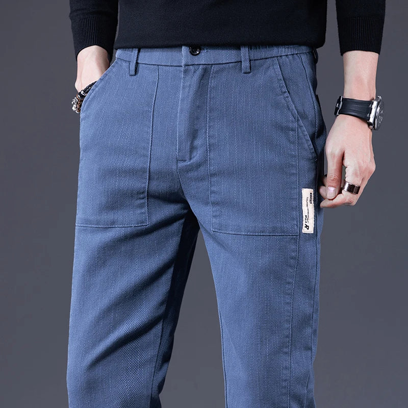 Slim Cut Trousers for Men | Stretch Comfort | Tailored Modern Fit