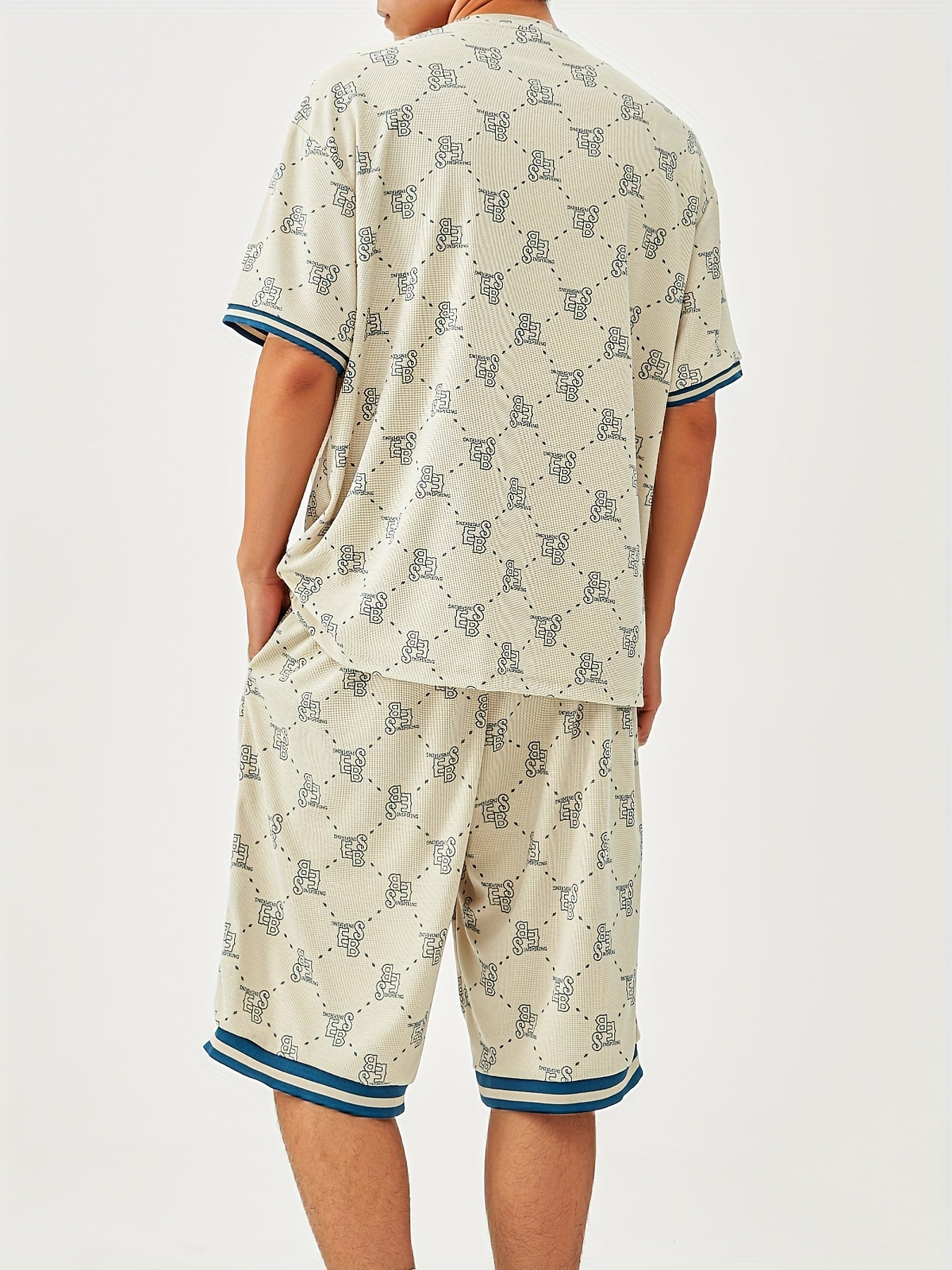 Monogram Lounge Set | Short Sleeve & Shorts | Retro Comfort & Street Appeal