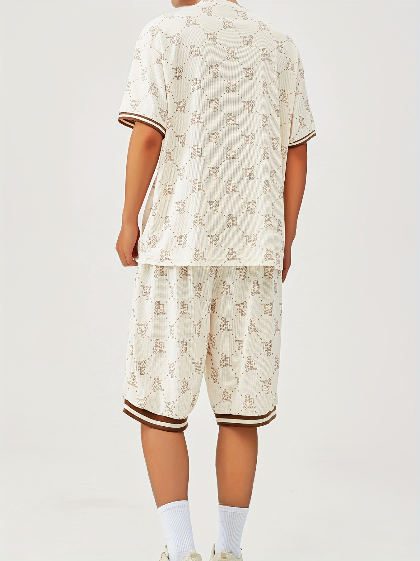 Monogram Lounge Set | Short Sleeve & Shorts | Retro Comfort & Street Appeal
