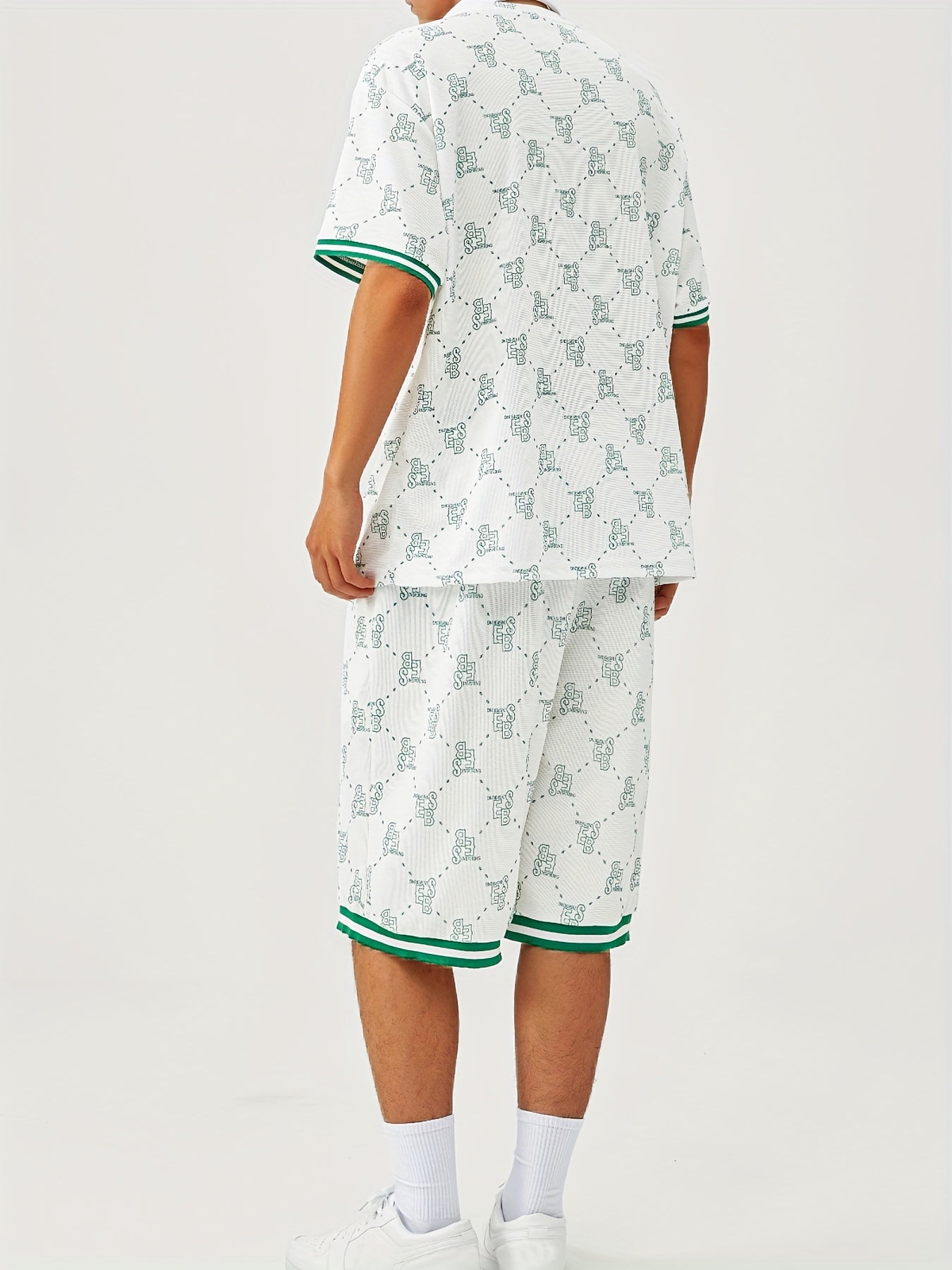 Monogram Lounge Set | Short Sleeve & Shorts | Retro Comfort & Street Appeal